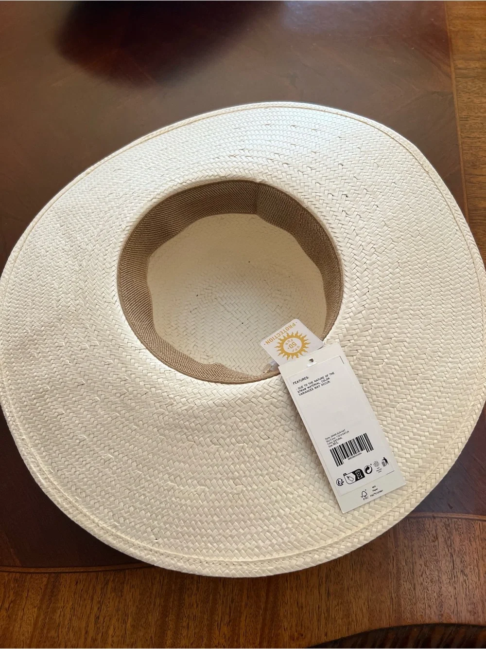Brixton Janae Wide Brim Straw Hat - UPF50